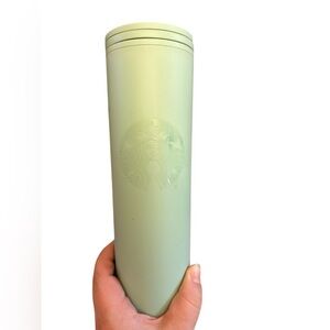 Starbucks 2021 Green Recycled Plastic Tumbler 16oz mint green